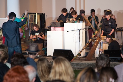 Mark Dancigers conducting the DIY Ensemble