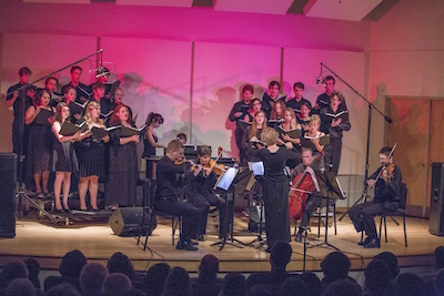 The Chorus with the string quartet