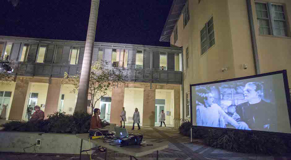performers and the video projection from the 2018 performance